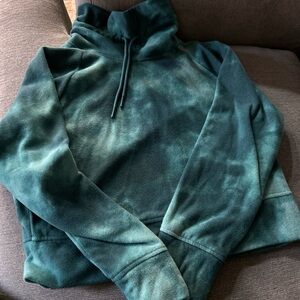 Old Navy Blue and Green Cowl Neck Sweater